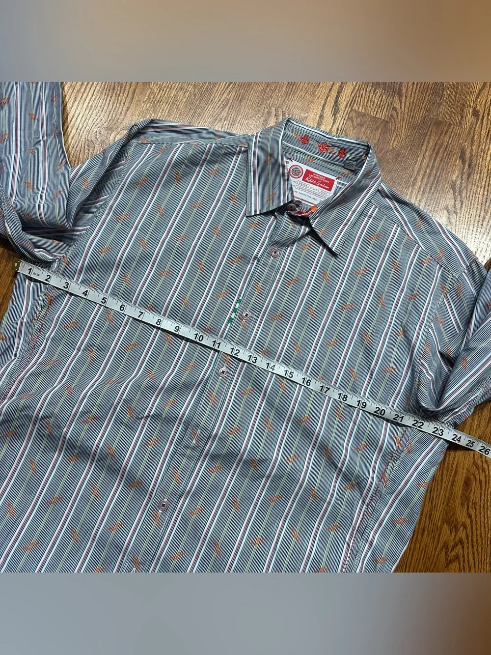 Robert Graham Freshly Laundered Mens XL Blue Long Sleeve Button Down Shirt